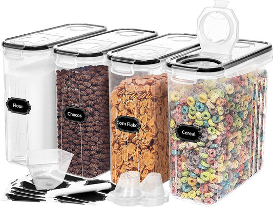 4PCS Cereal Containers Storage [4L/135.2 oz]