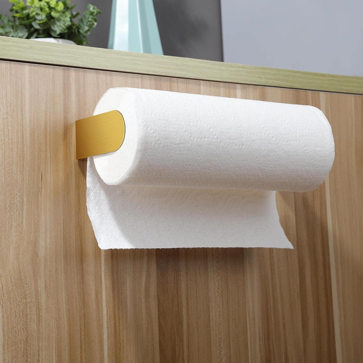 YIGII Adhesive Paper Towel Holder Under Cabinet
