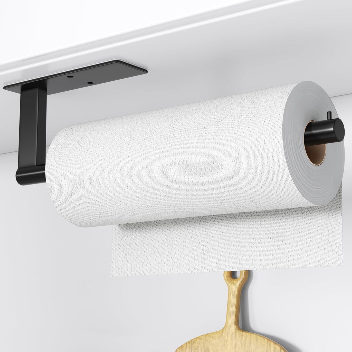 Paper Towel Holder Under Cabinet: Self-Adhesive or Drilling Paper Towel Dispenser