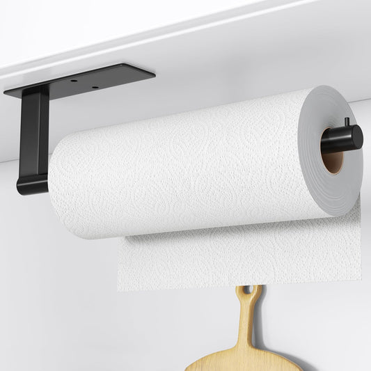 Paper Towel Holder Under Cabinet: Self-Adhesive or Drilling Paper Towel Dispenser