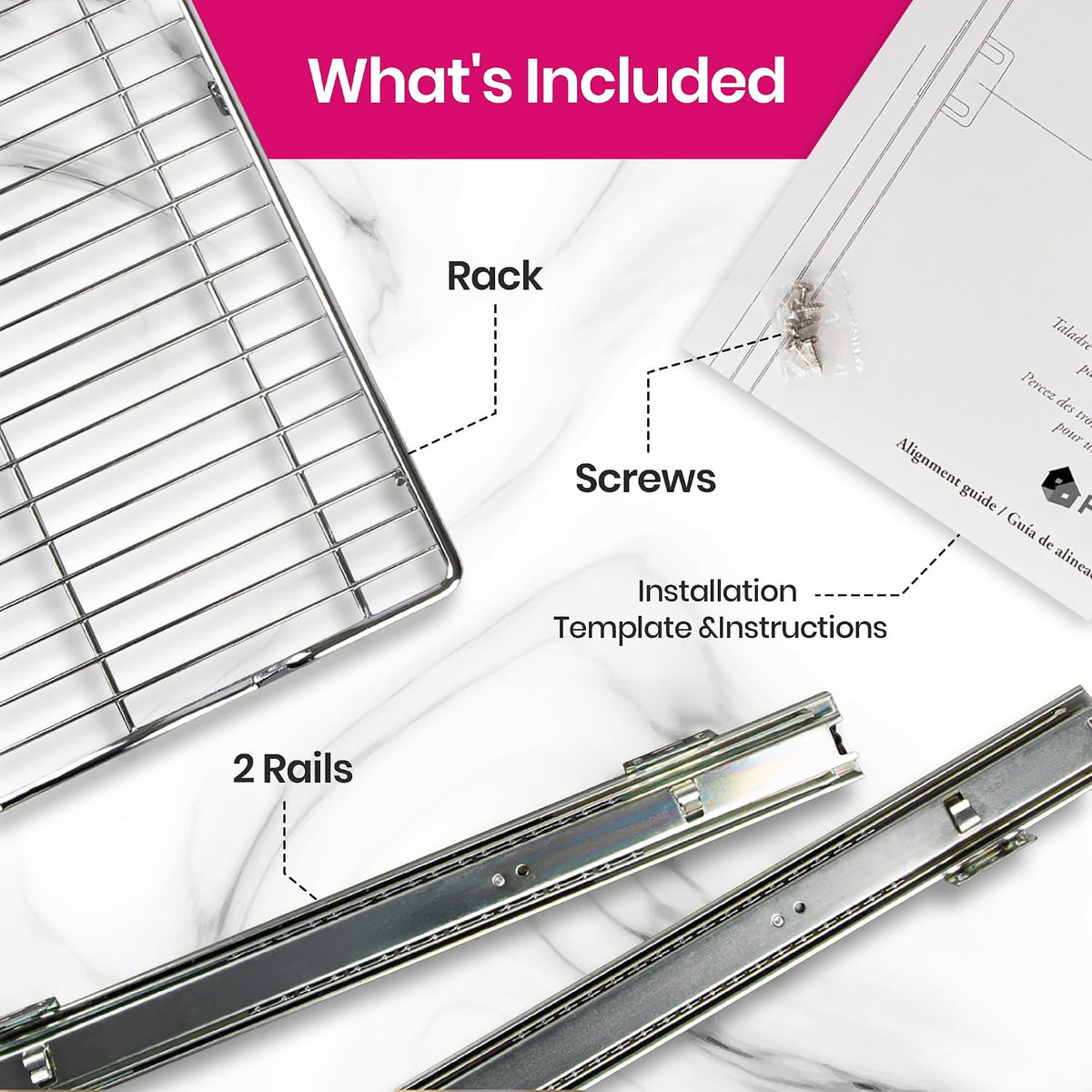 HOLD N' STORAGE Pull Out Cabinet Organizer