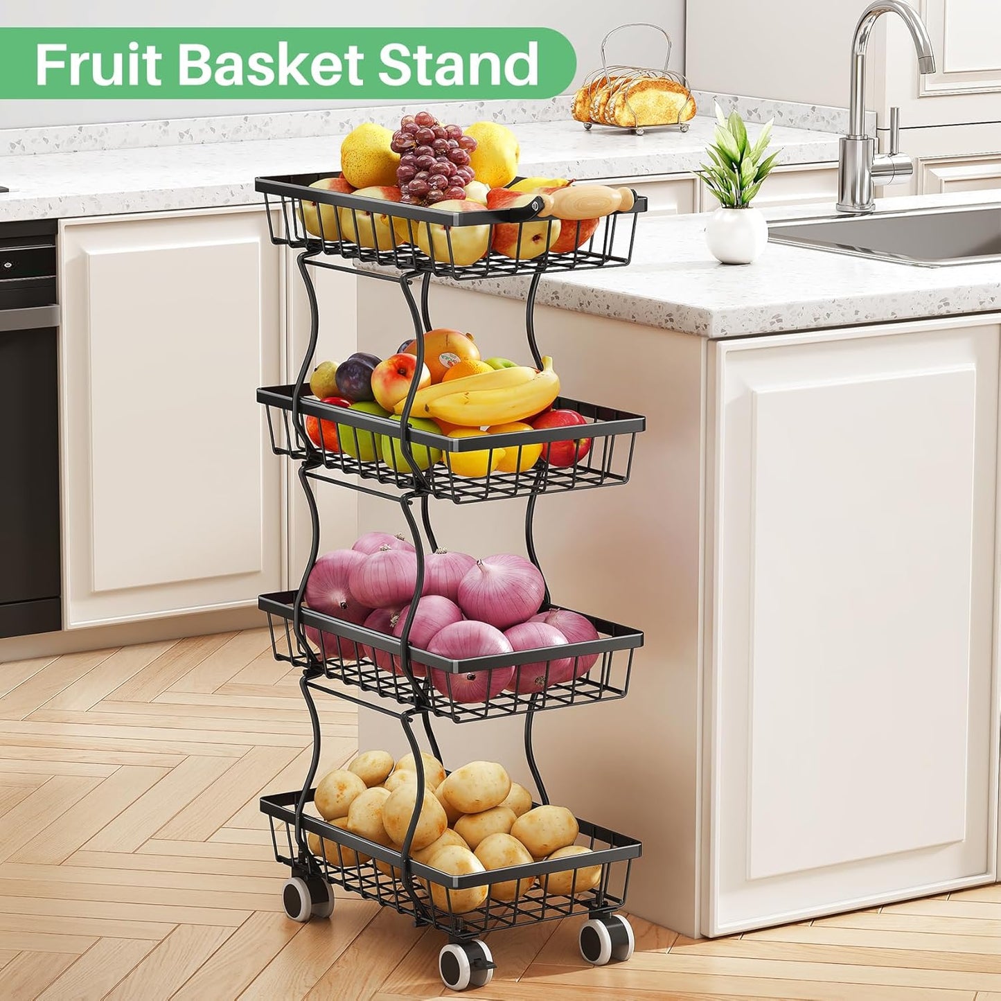 Fruit Basket Kitchen Pantry Organizers and Storage