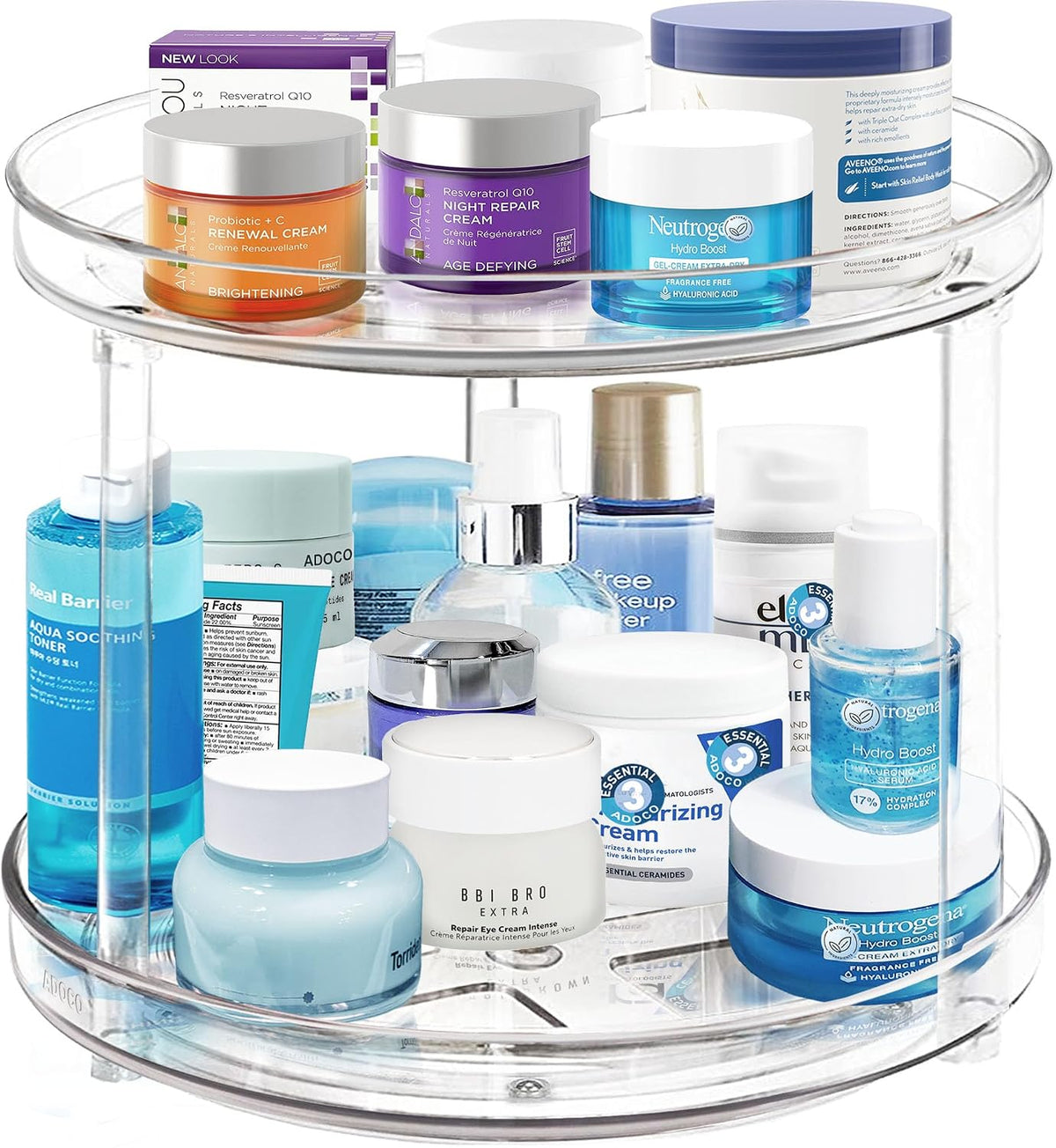 2 Tier Lazy Susan Organizer 10.6 Inch