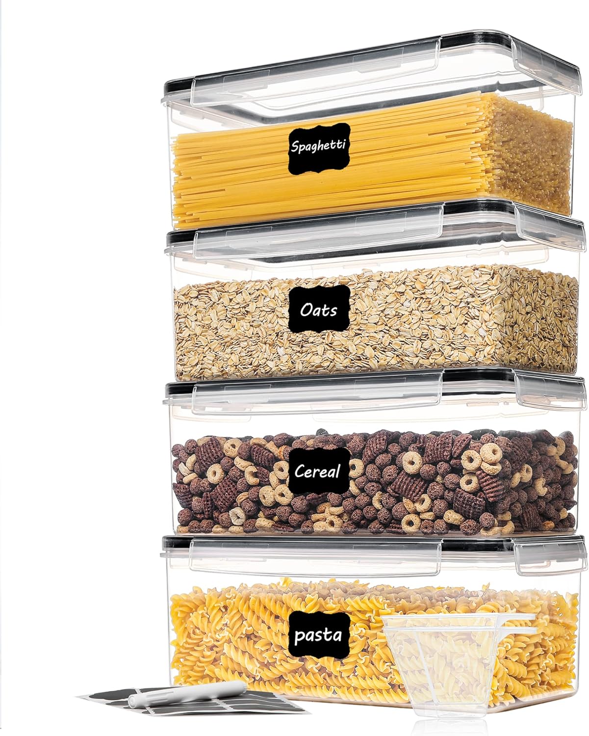 Airtight Food Storage Containers with Lids 4PCS Set 3.2L