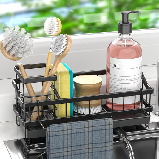 Sponge Holder for Kitchen Sink - Countertop Rustproof Stainless Steel, Kitchen Gadgets Accessories