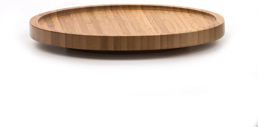 Tool Crock Turntable Lazy Susan, Bamboo, 8.25" | Handy in Cabinets or on Counters | Rotating Base with Sturdy Lip | Organize Spices & Small Bottles