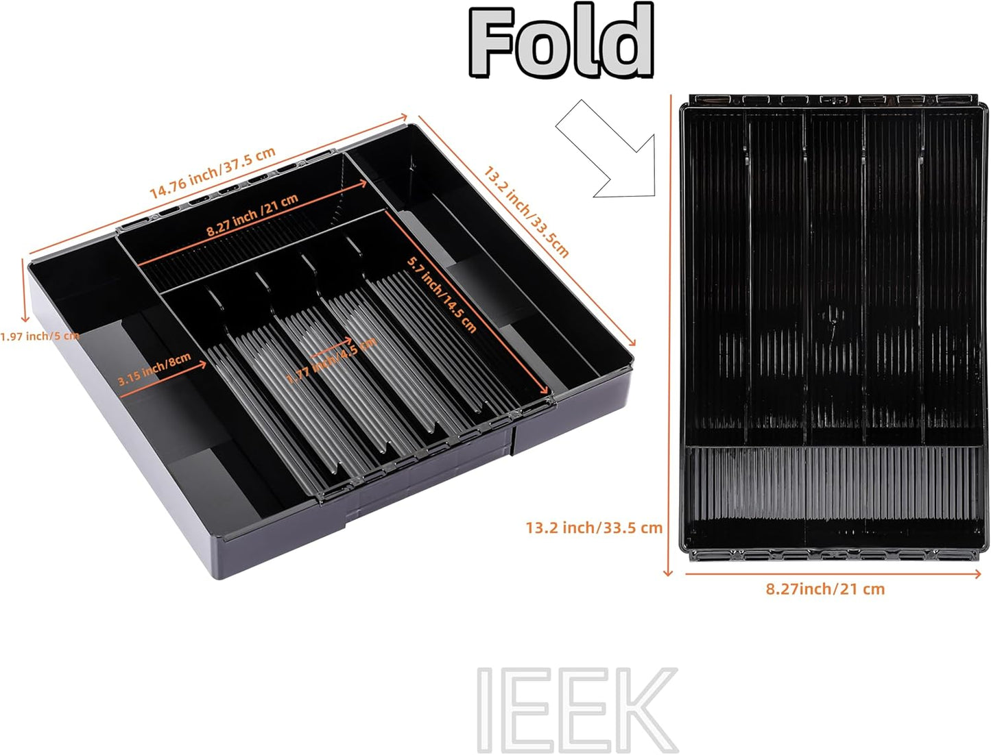 Silverware Organizer for Kitchen Drawers,Expandable Utensil Tray