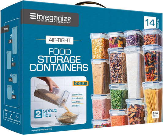 14 PCS Airtight Food Storage Containers with Lids set