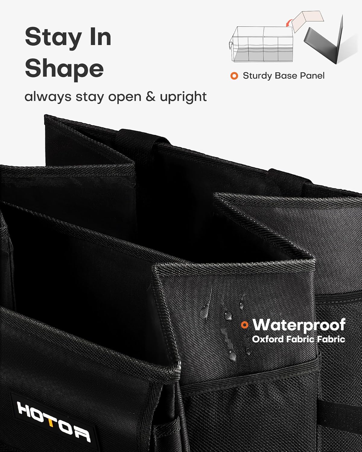 Trunk Organizer - Car Organizer, Foldable Trunk organizer for SUVs & Sedans