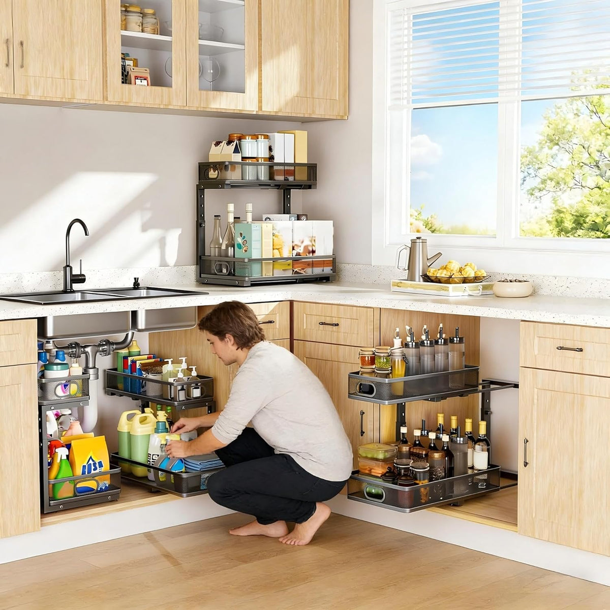 Under Sink Organizer 2 Pack