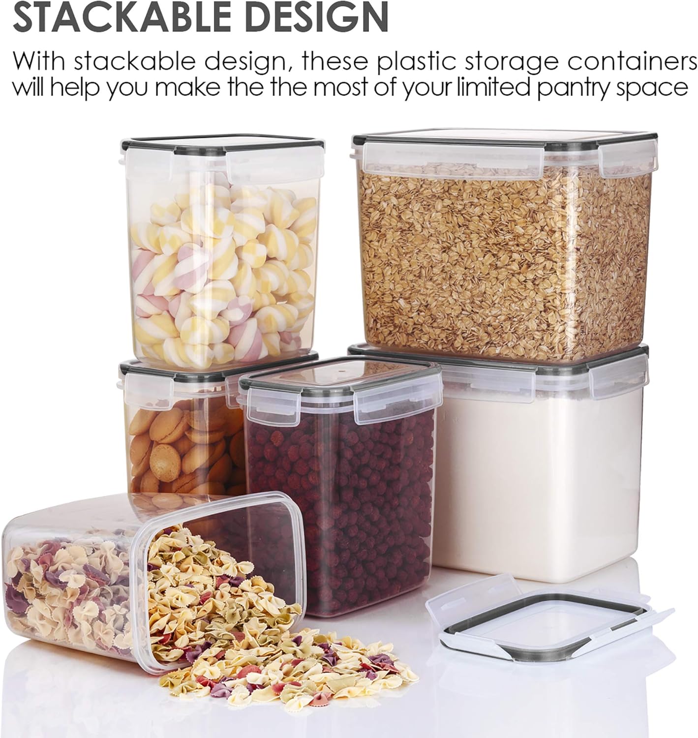 Airtight Food Storage Containers 6 Pieces