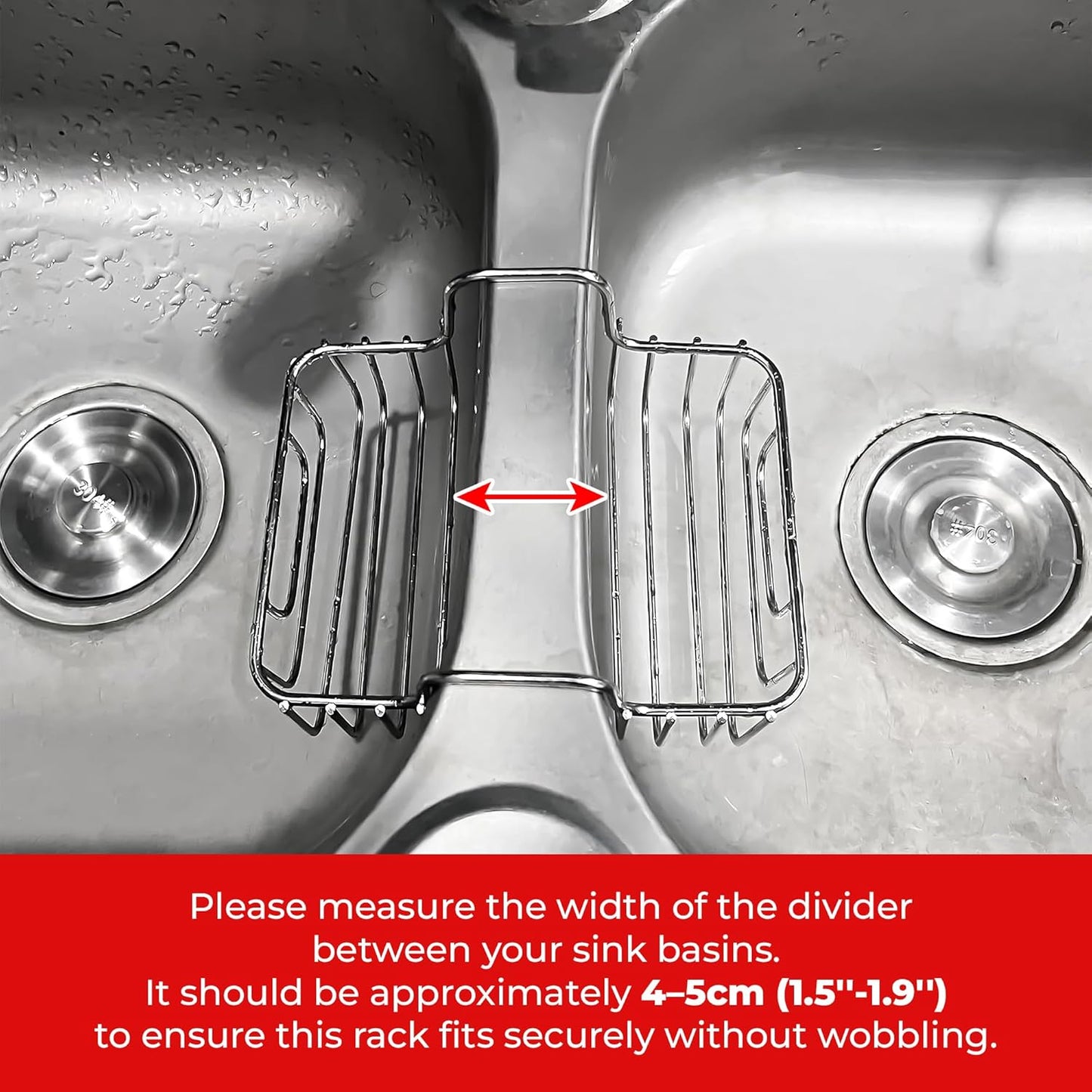 Stainless Steel Sponge Holder for Kitchen Sink