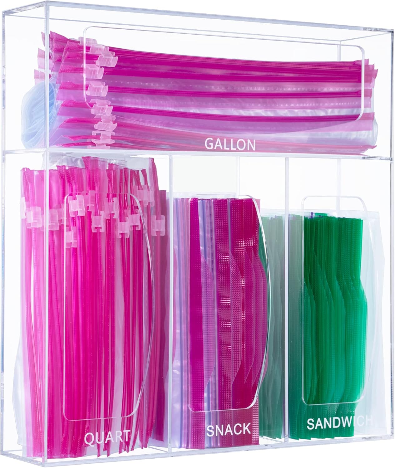 Acrylic Bag Storage Organizer for Kitchen Drawer
