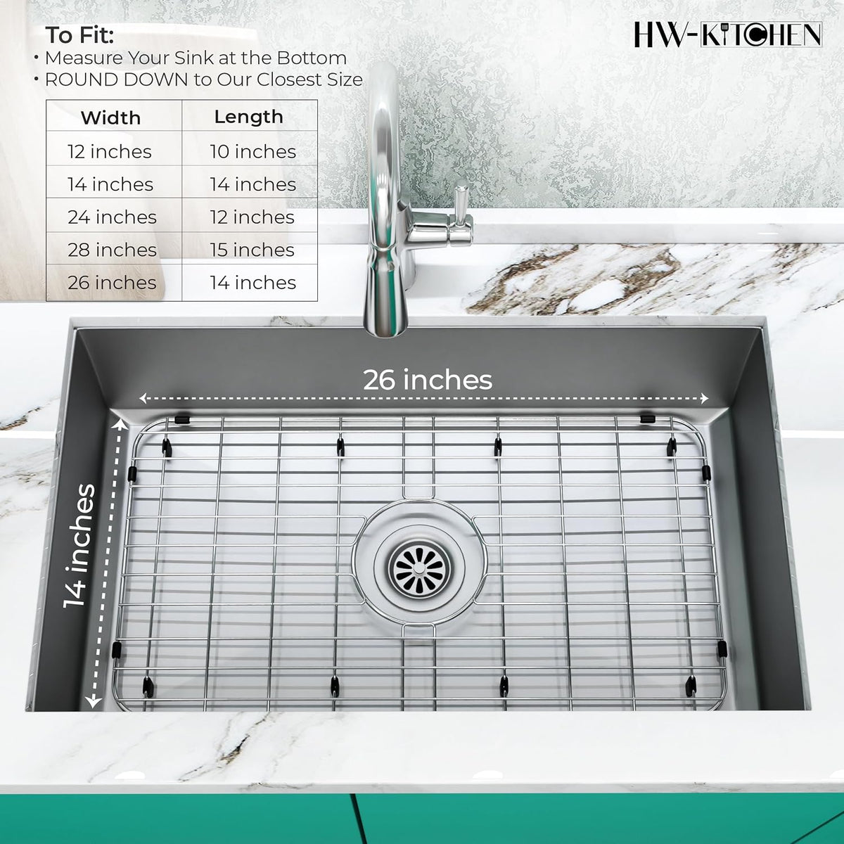 26" x 14" Sink Protector for Kitchen Sink