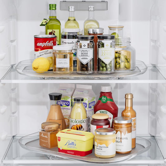 Lazy Susan Turntable Organizer for Refrigerator Organizers and Storage Fridge Organization