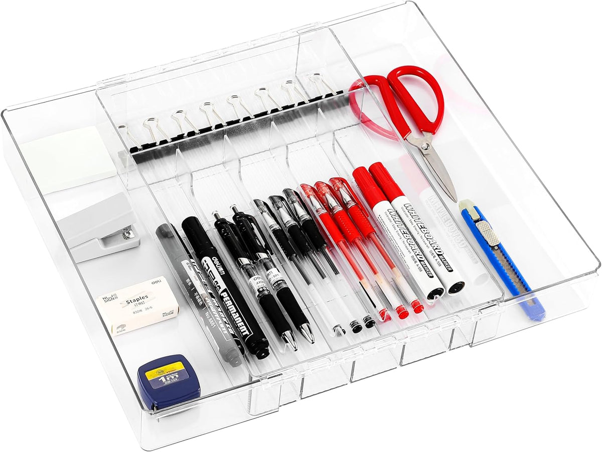 IEEK Silverware Drawer Organizer Tray for Kitchen