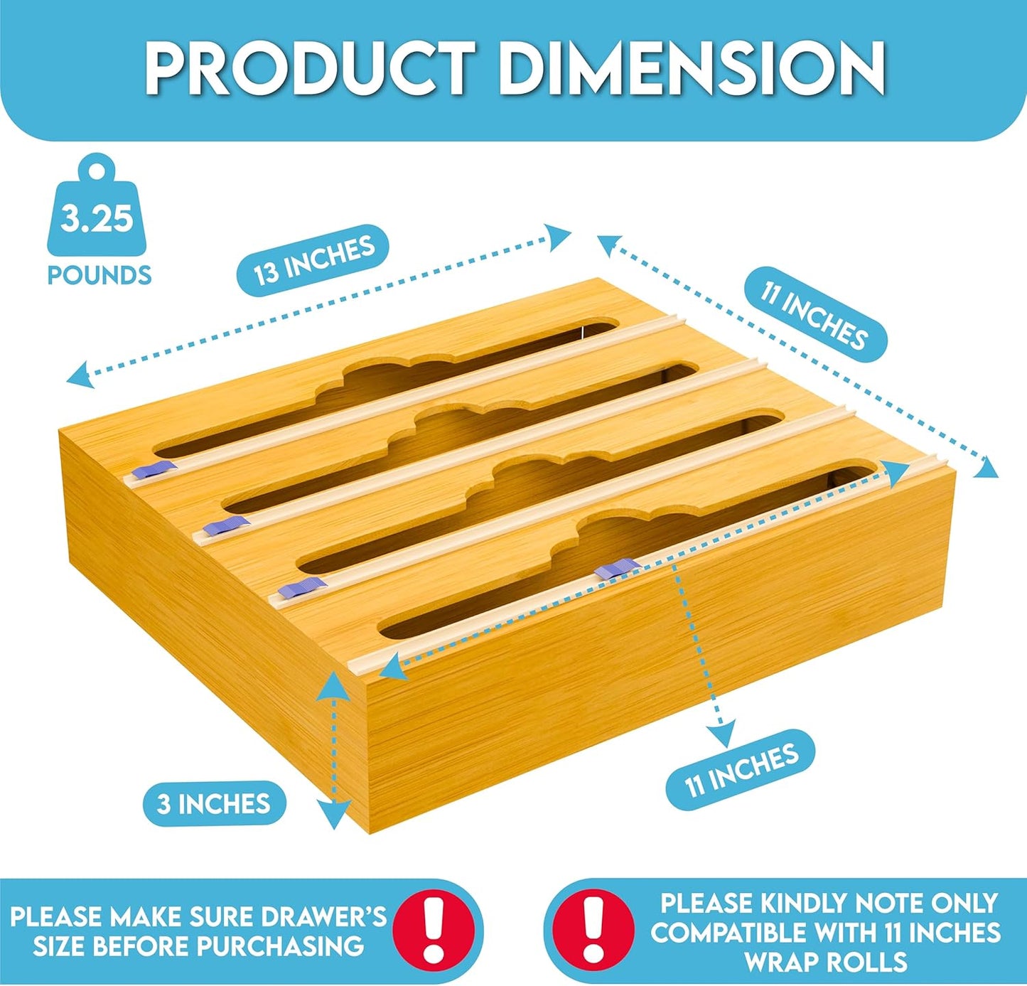 4 in 1 Wrap Dispenser for Aluminum Foil, Parchment