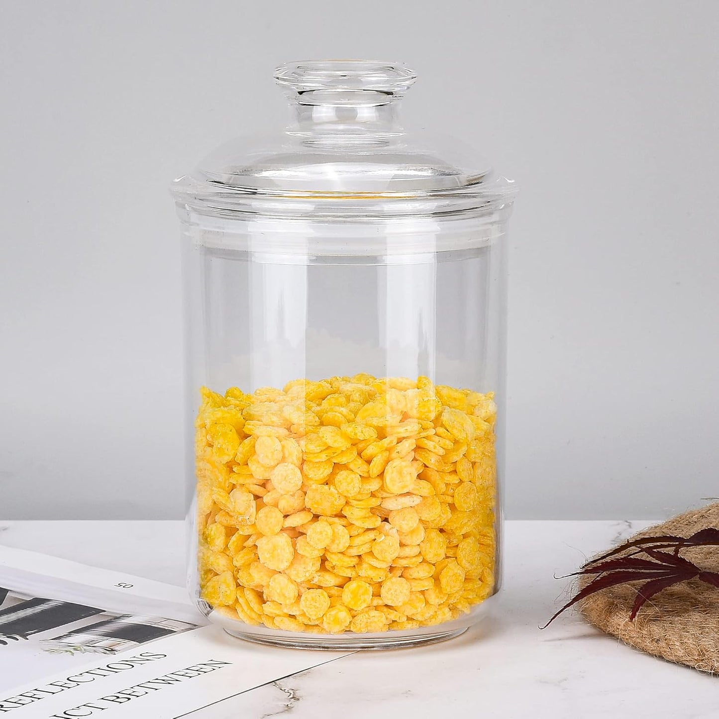 24oz Acrylic Storage Jar, Airtight Lid with Silicone Sealing Ring