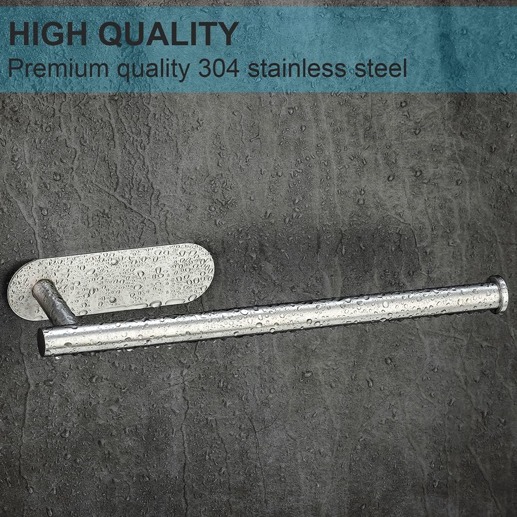 Paper Towel Holder Under Cabinet 2 Pack,Stainless Steel Paper Towel Holder Wall Mount for Kitchen
