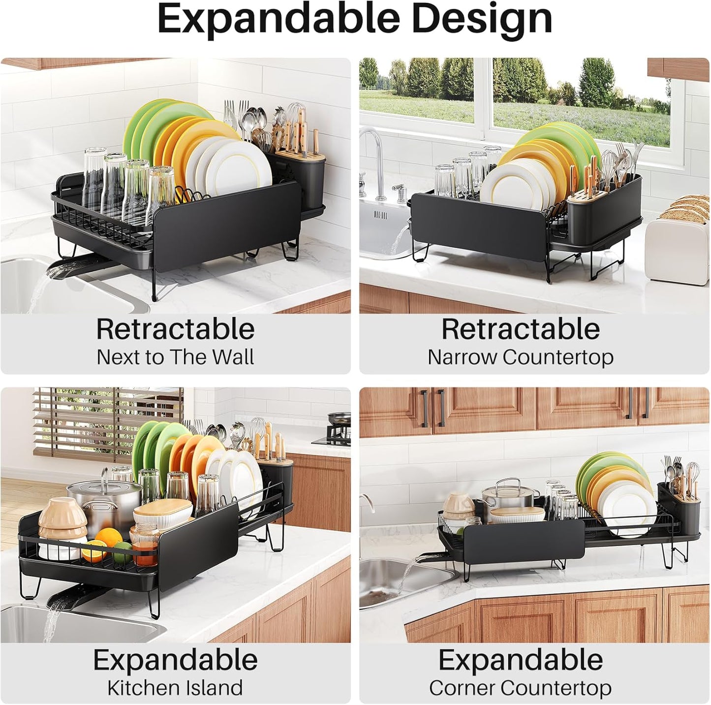 Dish Drying Rack - Large Dish Racks for Kitchen Counter