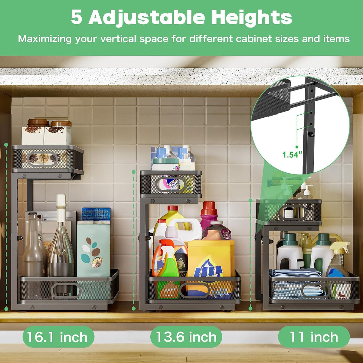 Under Sink Organizer 2 Pack