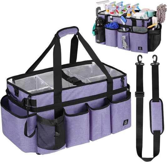 Extra large Cleaning Caddy Bag Built-in Sturdy Support Board