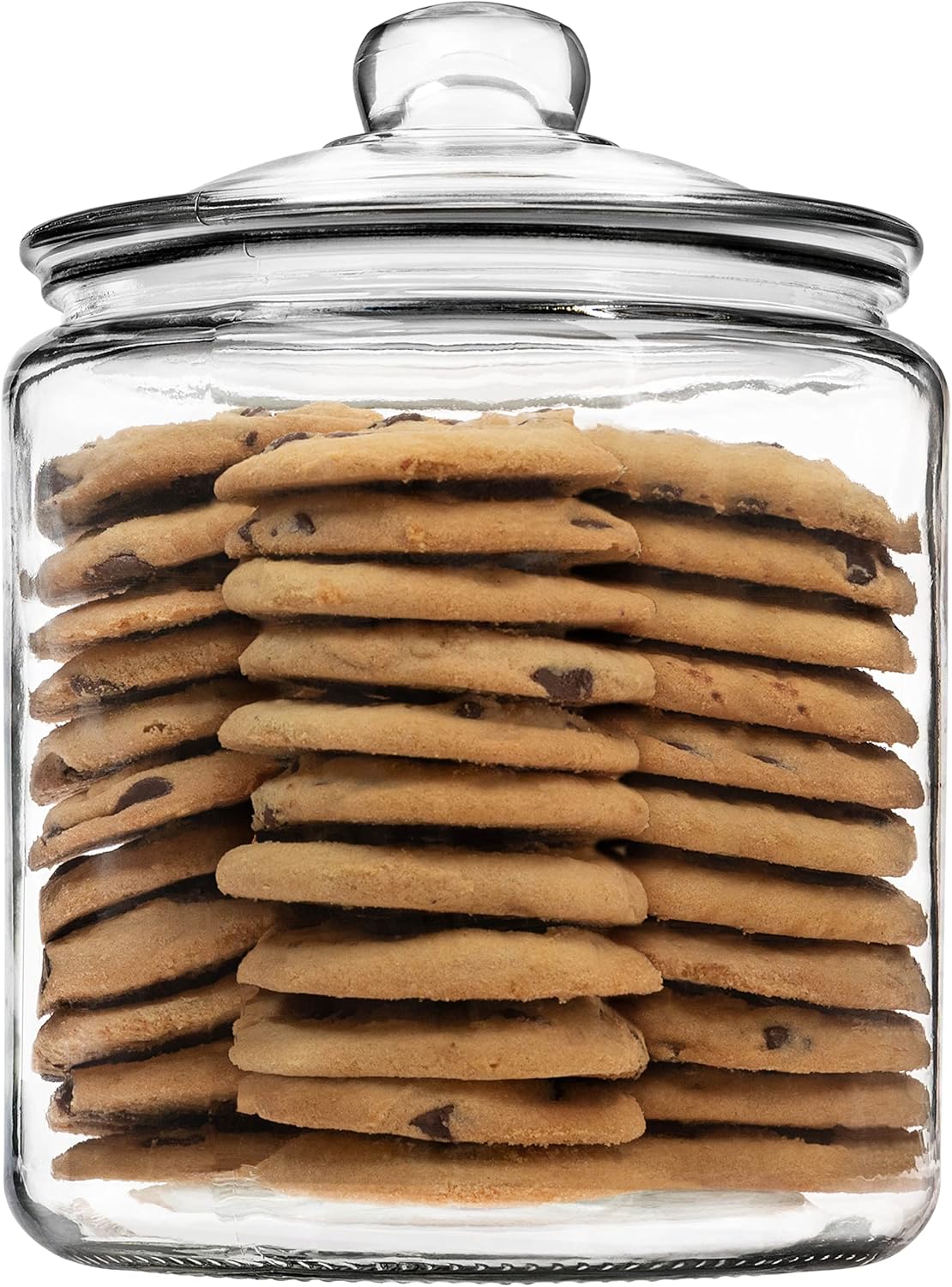 1 Gallon Glass Cookie Jar with Lid – Glass Jar with Lid