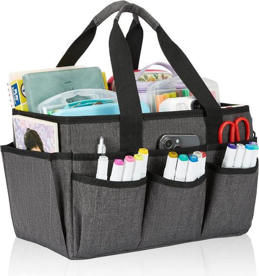 Craft Tote Bag, Art Organizer,Cleaning Supply Caddy, Carrying Bag with Handle for Multi-Purpose