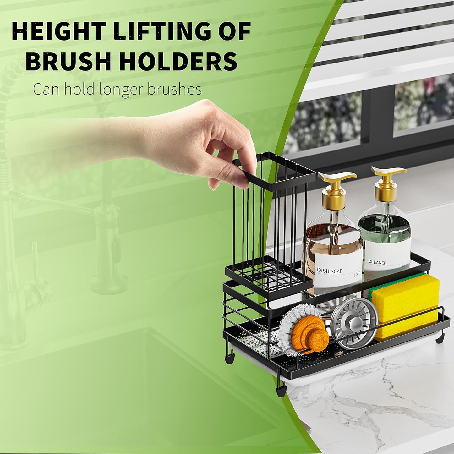 Large Capacity Kitchen Sink Caddy Organizer