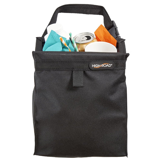 TrashStash Hanging Car Garbage Bag with Push-Close Lid and Waterproof Bin for Car