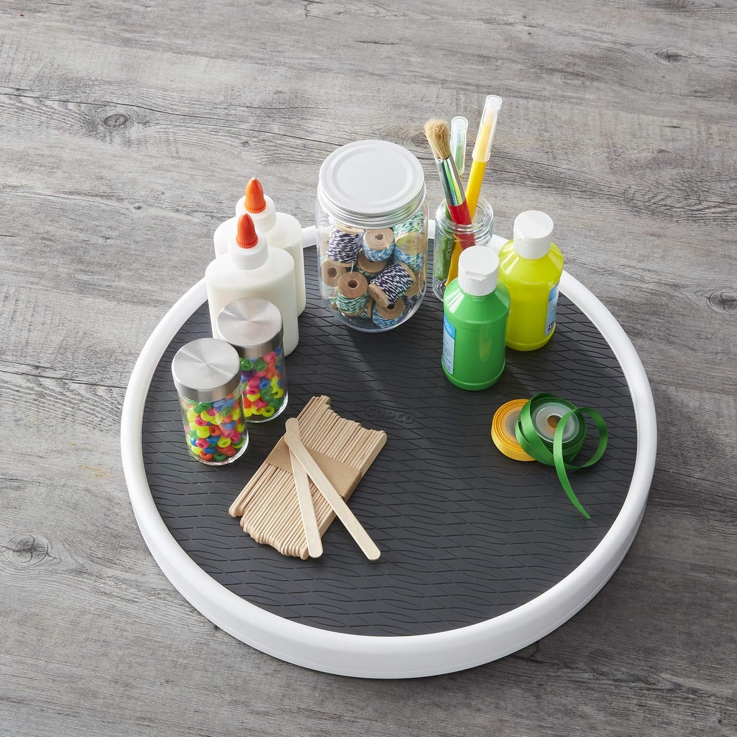 Pro 15-Inch Lazy Susan Turntable, Non-Skid Pantry or Cabinet Organizer for Spices, Condiments