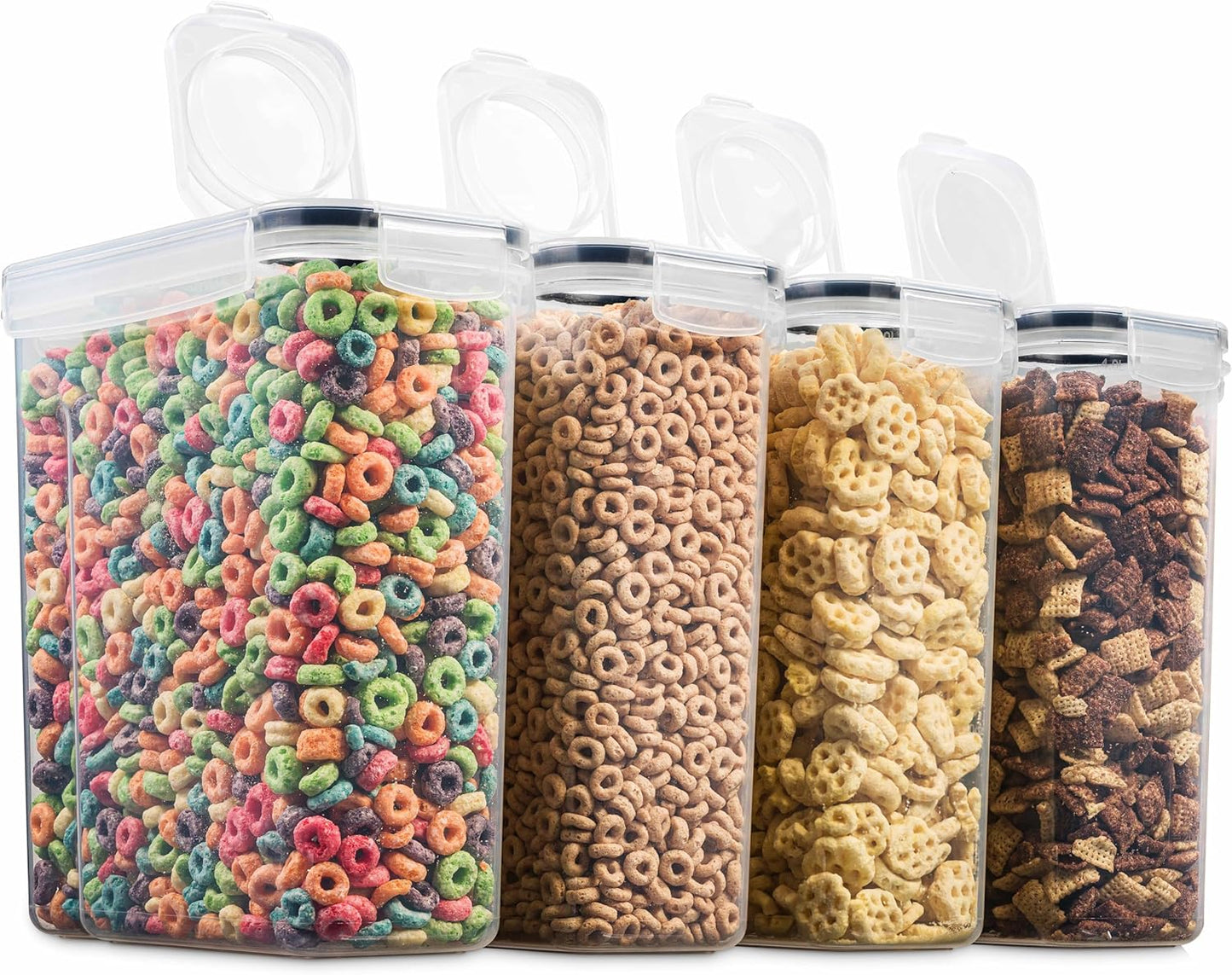 4 Pack Airtight Cereal & Dry Food Storage Container