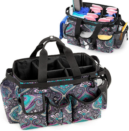 Large Wearable Cleaning Caddy Bag with Detachable Divider