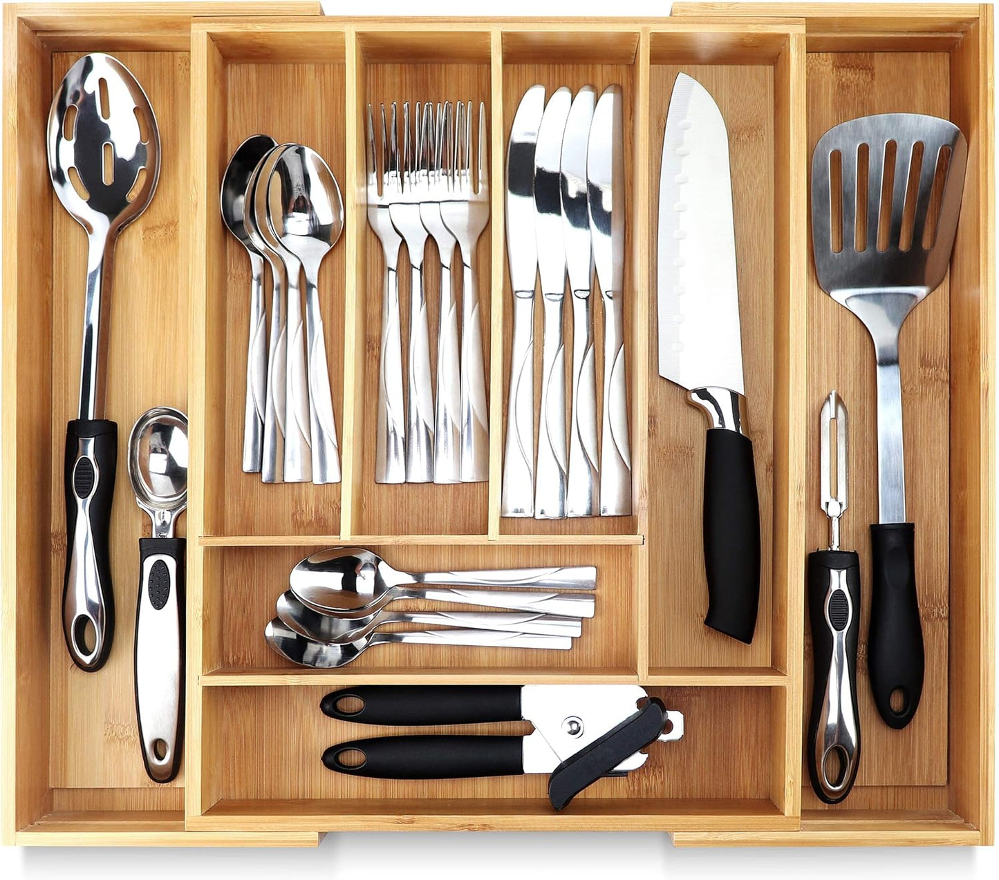 Silverware Tray for Drawer Organizer,Kitchen Drawer Organizer,Cutlery Organizer in Drawer