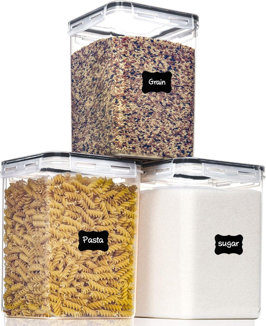 Large Food Storage Containers with Lids Airtight 5.2L /176Oz, for Flour, Sugar, Baking Supply