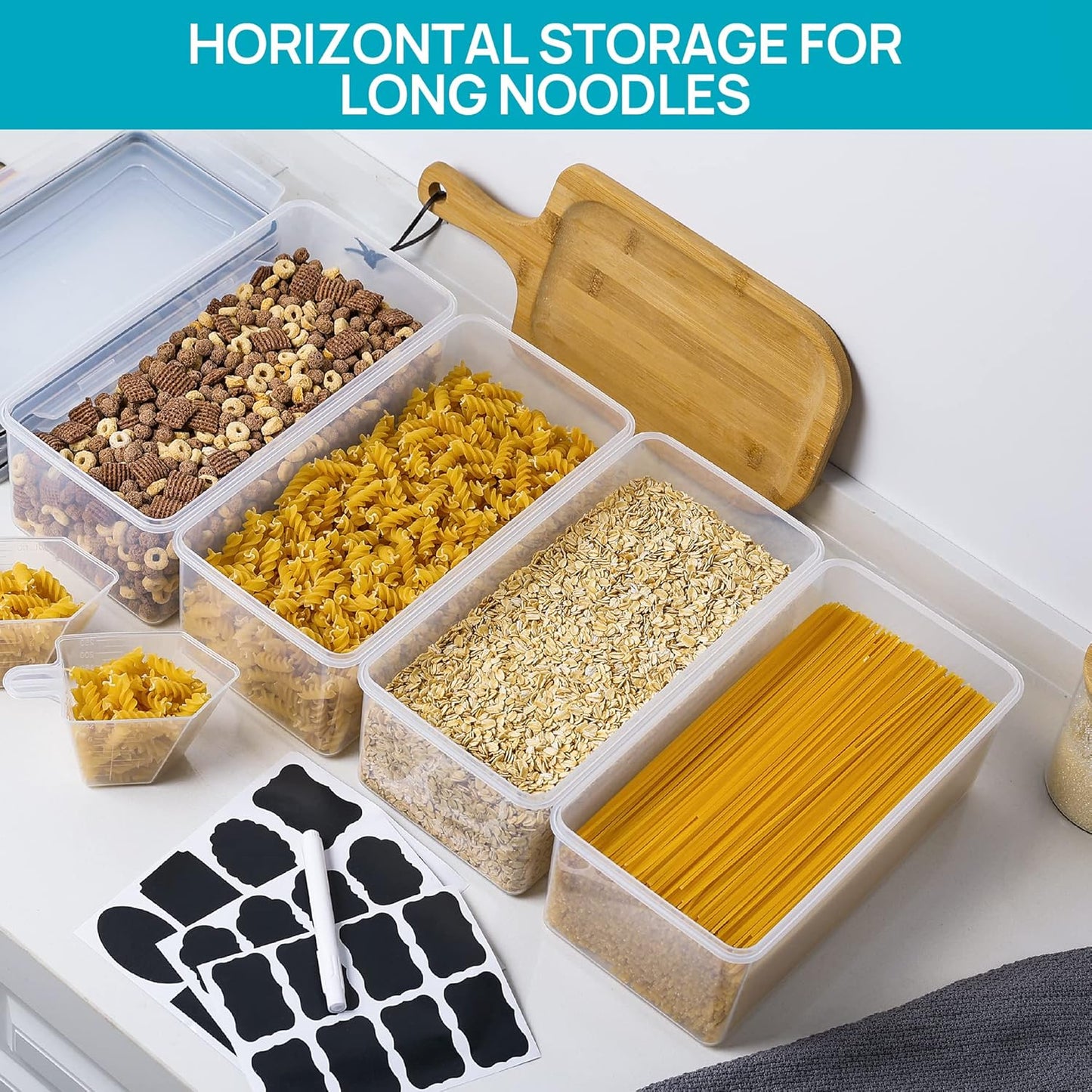 Airtight Food Storage Containers with Lids 4PCS Set 3.2L