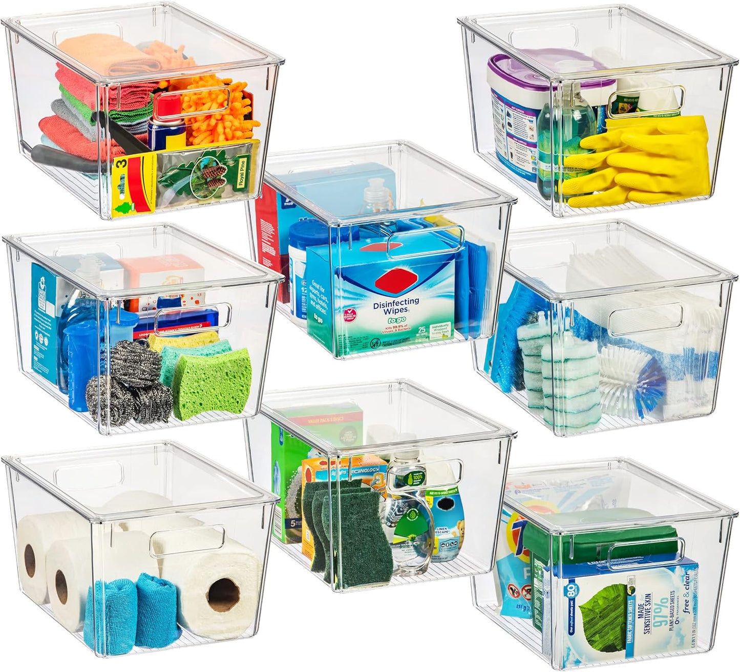 Plastic Storage Bins with Lids X-Large – Perfect Kitchen Organization