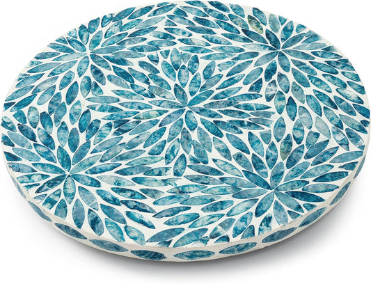 Lazy Susan for Table Mother of Pearl Turntable Organizer
