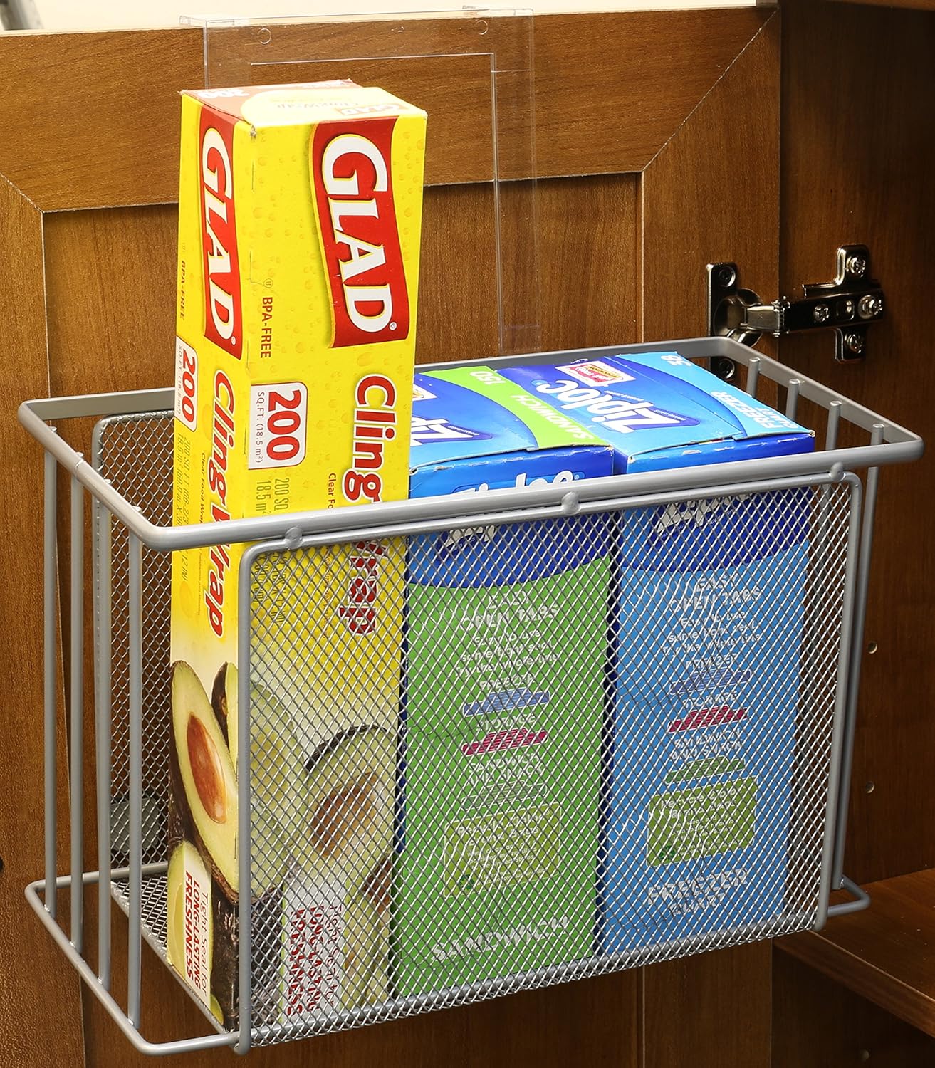 Over Cabinet Door Organizer, Silver