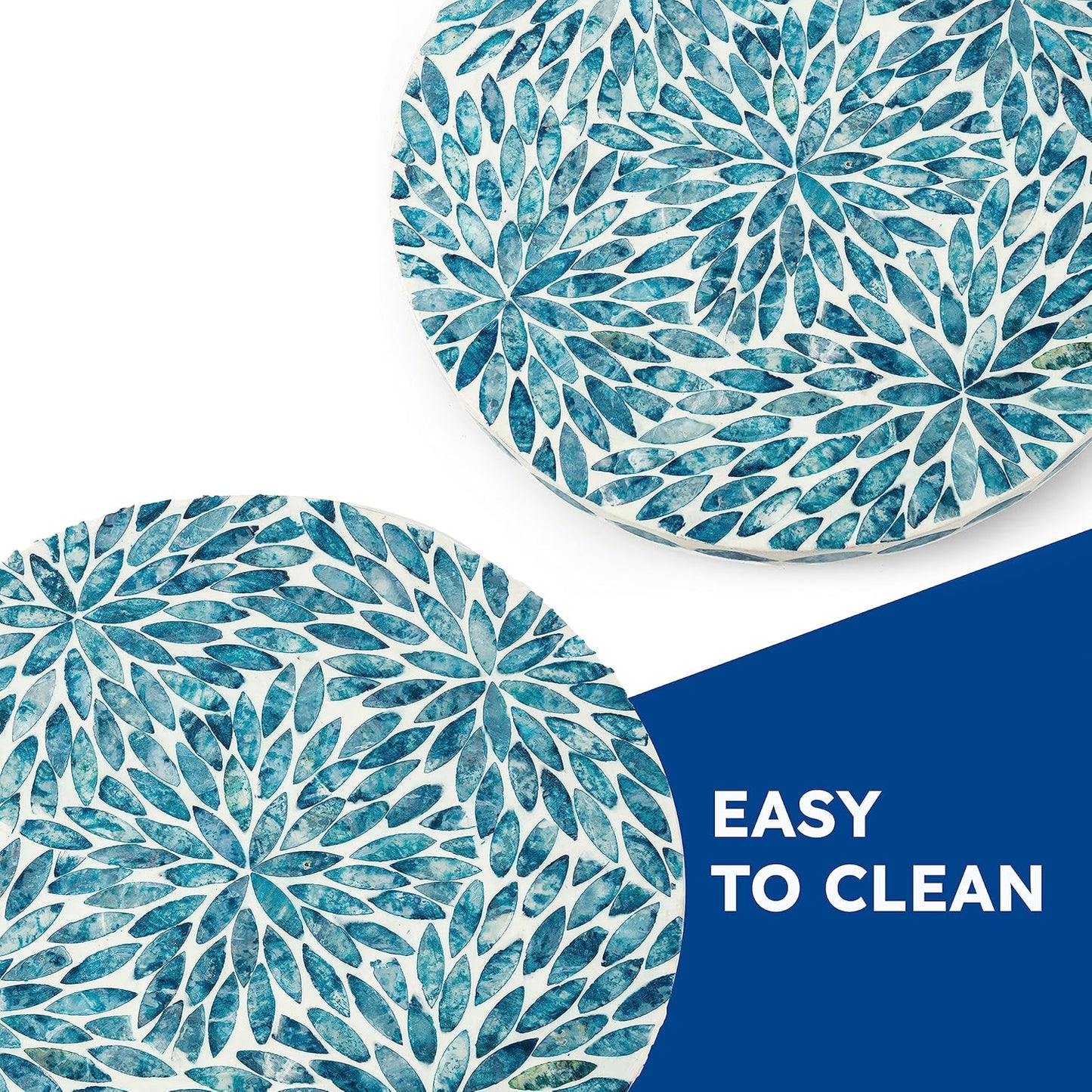 Lazy Susan for Table Mother of Pearl Turntable Organizer
