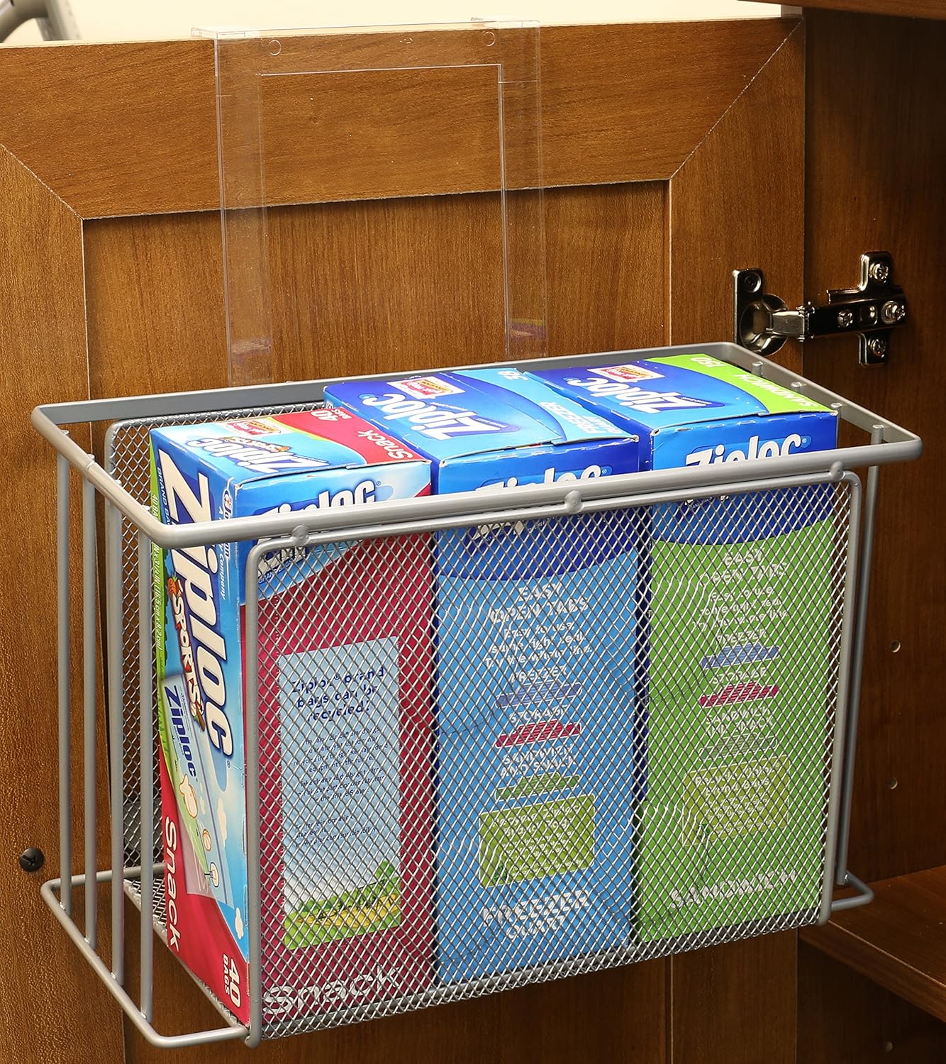 Over Cabinet Door Organizer, Silver